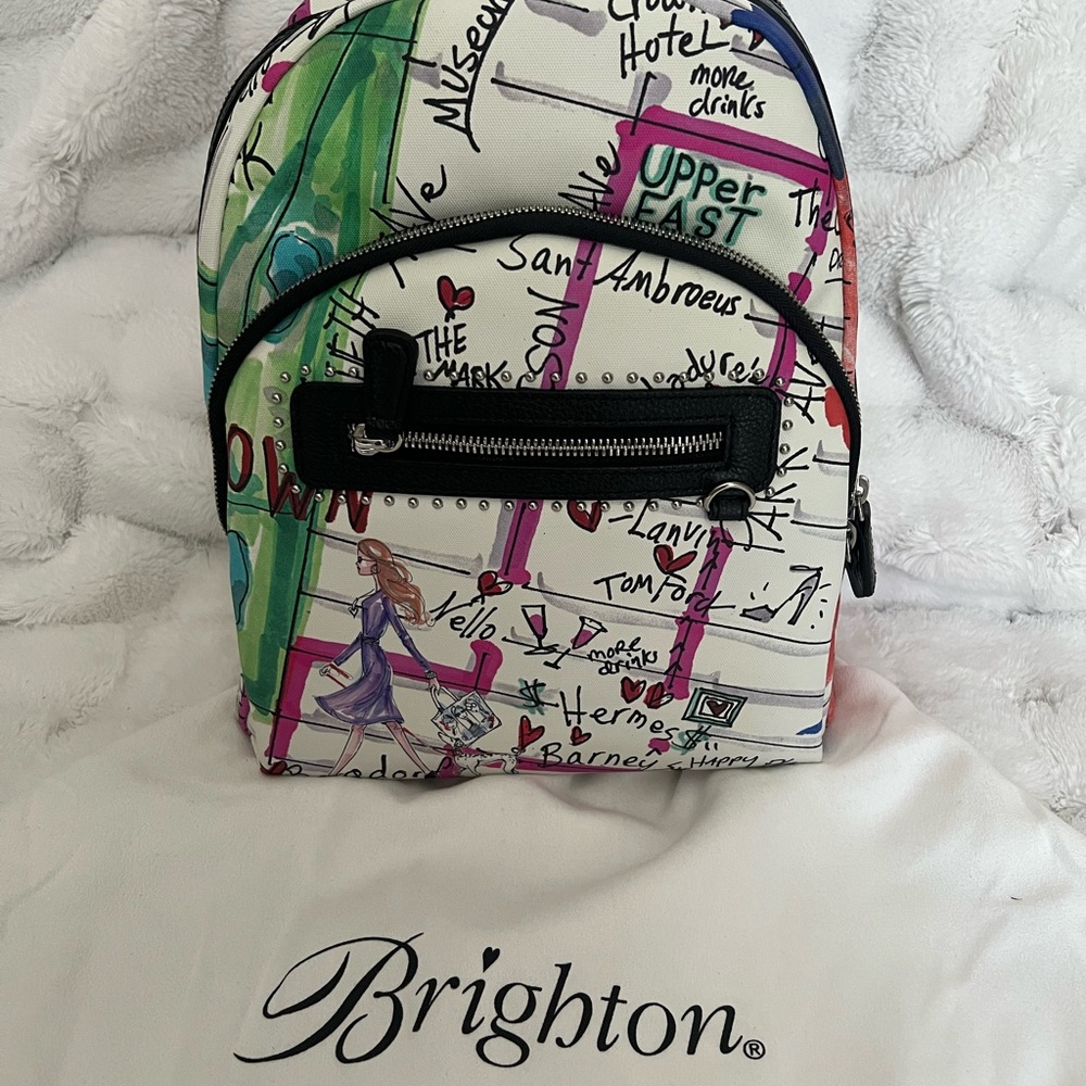 Brighton Women's Graphic White and Green Backpack